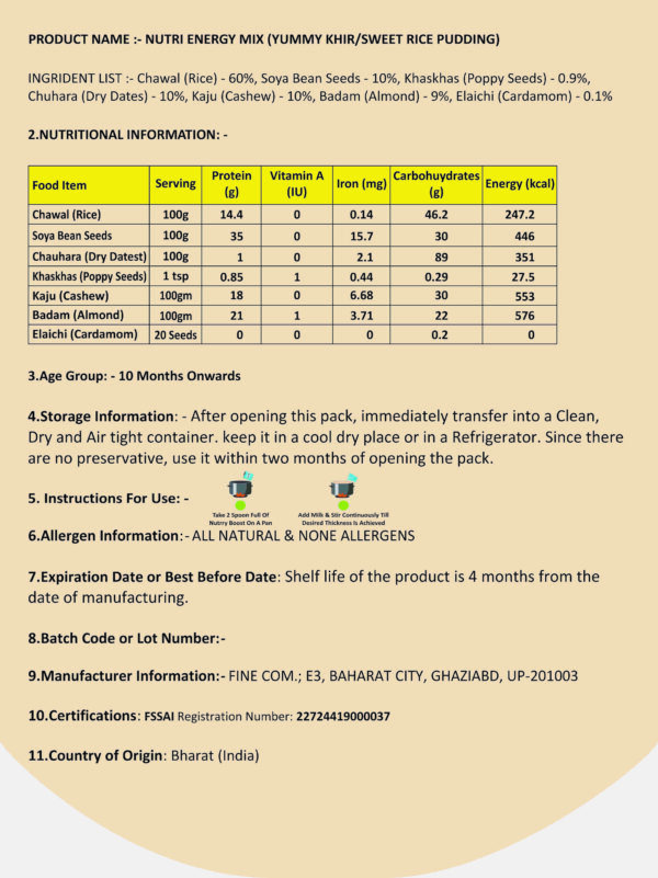 NUTRI BOOST -MAKHANE KHEER - Image 2